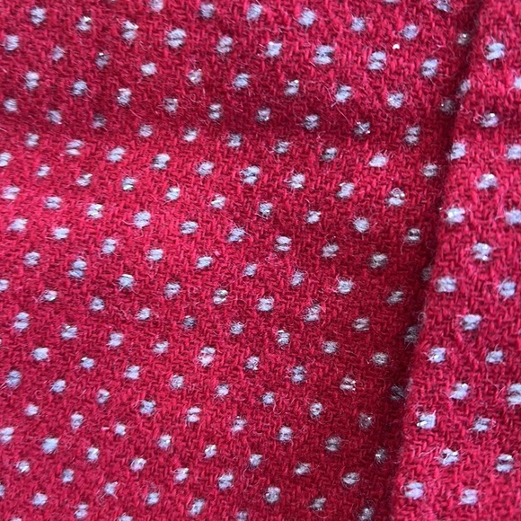 Janie and jack red metallic dotted wool dress - Picture 2 of 7